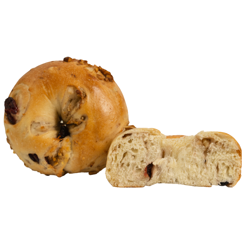 CRANBERRY & WALNUT BAGEL